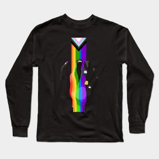 Pride hand with flag nails (2) Long Sleeve T-Shirt